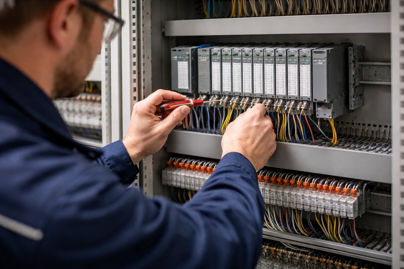 Armoires automates câblage